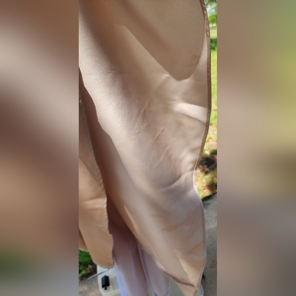 David's Bridal Cream Prom Dress with Bolero - Picture 10 of 13